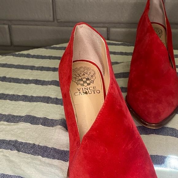 Vince Camuto high heeled mule booties - Picture 3 of 6